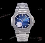 V2 Version Patek Philippe Nautilus Blue Dial Stainless Steel Swiss Replica Watches (1)_th.jpg